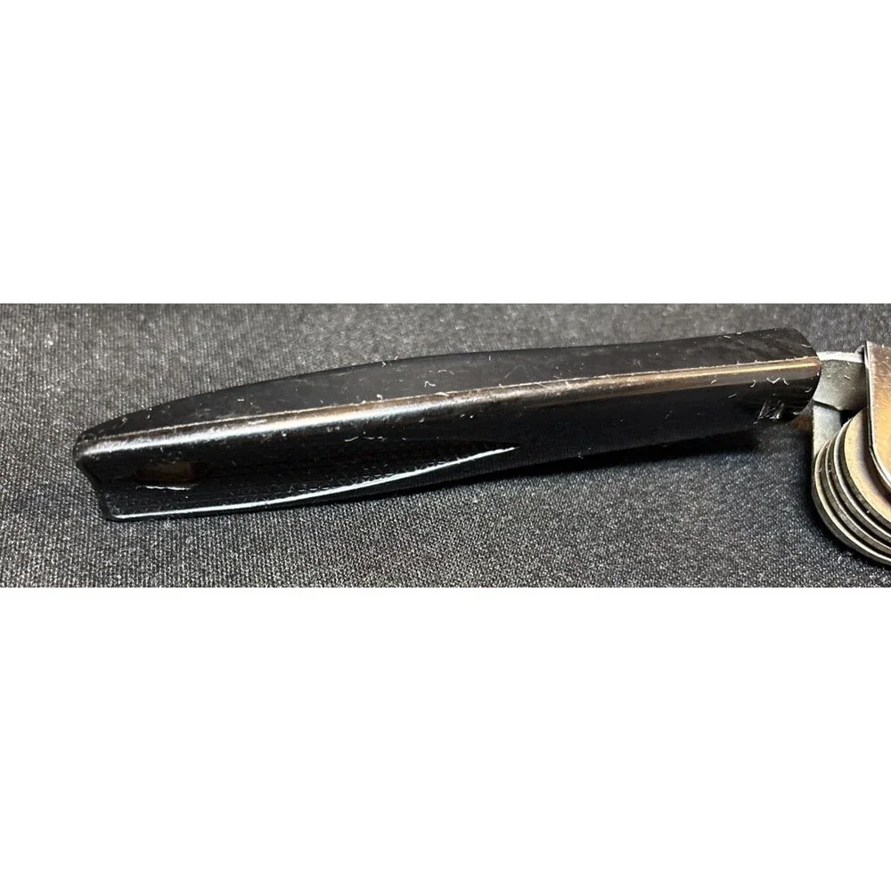 VTG ECKO Black Handled Manual Pull Through Knife Sharpener USA Great Condition